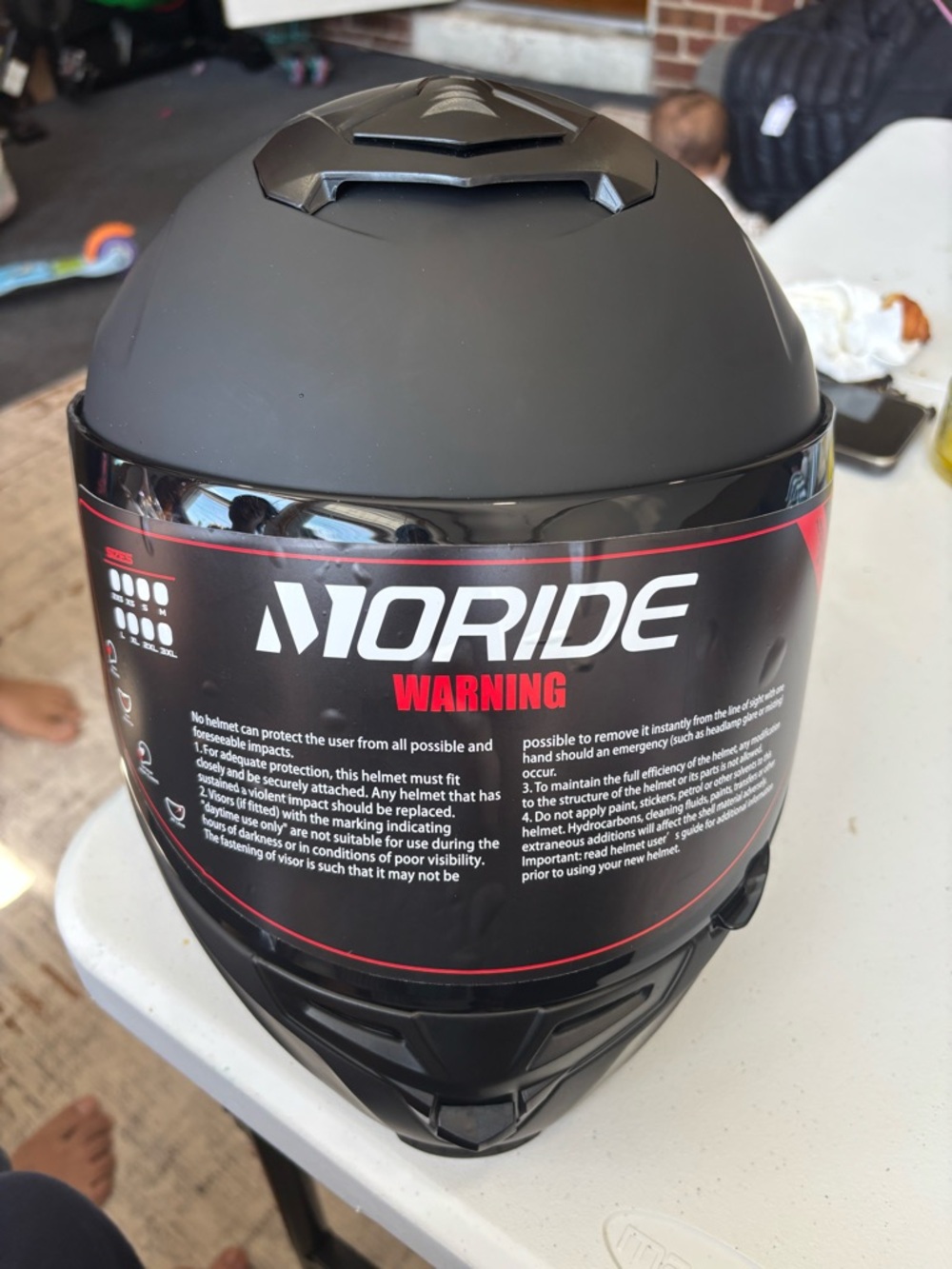 Matte Black Full-Face Motorcycle Helmet
